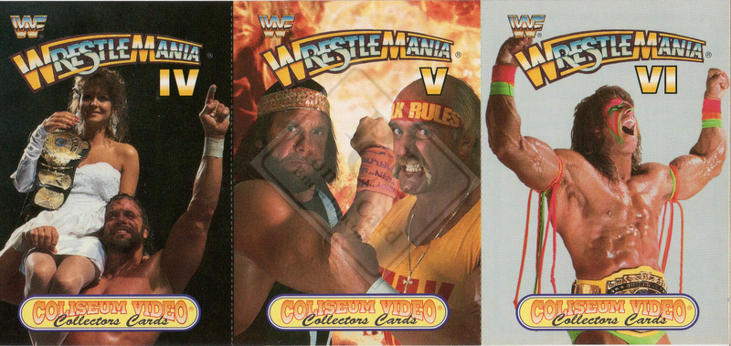 COLISEUM VIDEO COLLECTORS CARDS – WRESTLEMANIA