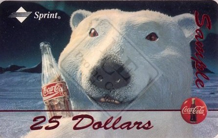COCA-COLA SPRINT PHONE CARDS/CELS [phone cards]