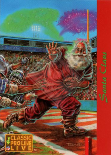 SANTA CLAUS [multiple sports card publishers-1993]