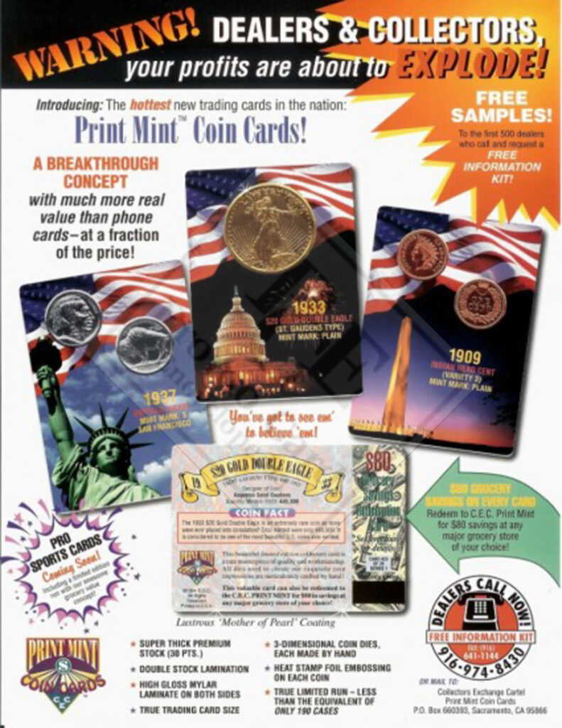 PRINT MINT COIN CARDS