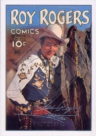 ROY ROGERS, KING OF THE COWBOYS COMIC CARD SET SERIES 1 [foil signature of 13]