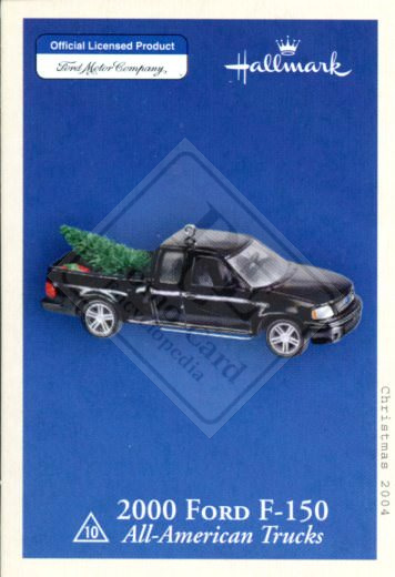 HALLMARK KEEPSAKE ORNAMENT MEMORY CARDS [2004]