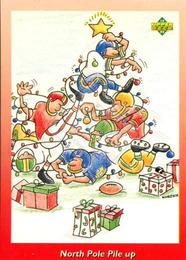 SANTA CLAUS [multiple sports card publishers-1992]