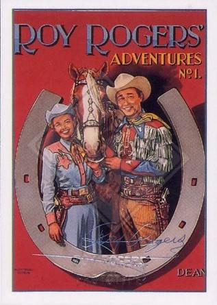 ROY ROGERS, KING OF THE COWBOYS COMIC CARD SET SERIES 1 [foil signature of 7]