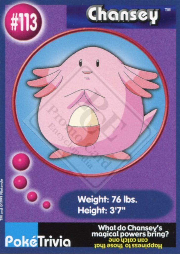 POKEMON – THE FIRST MOVIE [Burger King – cards 101 to 151]