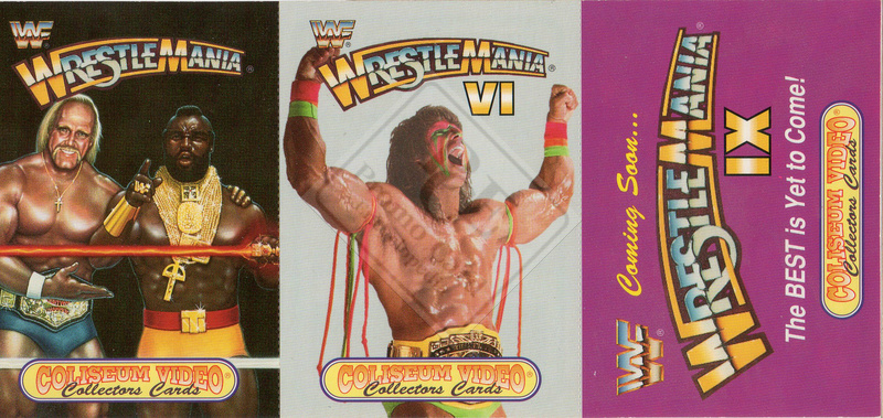 COLISEUM VIDEO COLLECTORS CARDS – WRESTLEMANIA