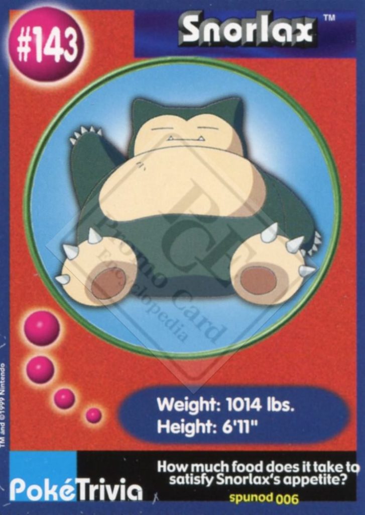 POKEMON – THE FIRST MOVIE [Burger King – cards 101 to 151]